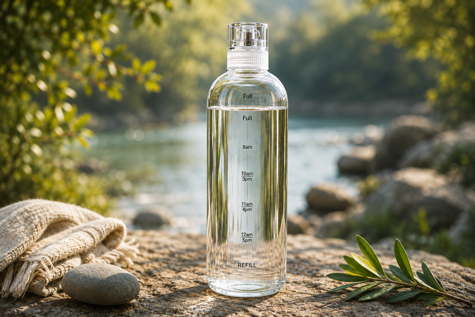 Large Capacity Glass Water Bottle With Time Marker Cover For Water Drink Transparent Milk Juice Simple Cup