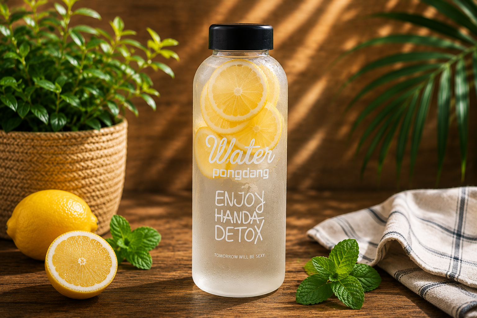 Premium Glass Water Bottle – 1000ml