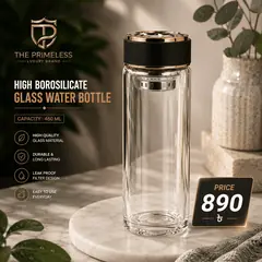 High Borosilicate Glass Water Bottle