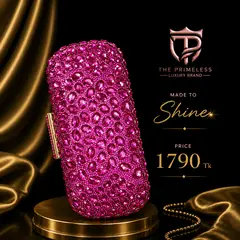 Sparkle Clutch — Magenta Rose