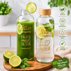 Premium Glass Water Bottle – 1000ml